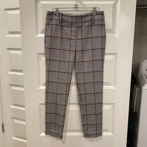 Ann Taylor Houndstooth Plaid Pants
